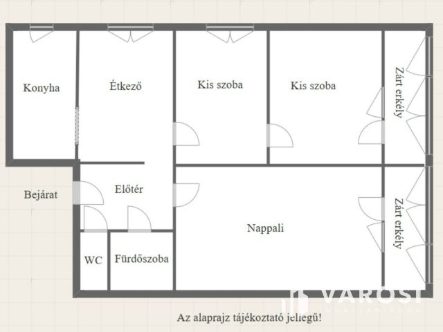 Egyetemközeli 3 szobás panel lakás eladó
