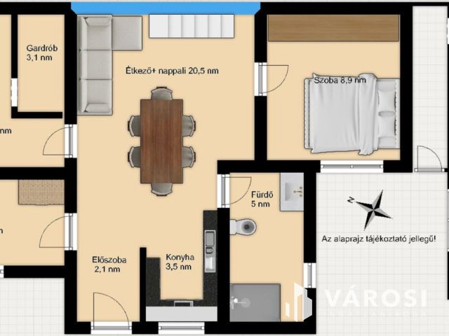 108 m²-es különleges otthon saját udvarral