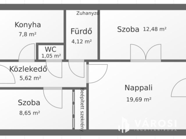 Felújított lakás a belváros szívében