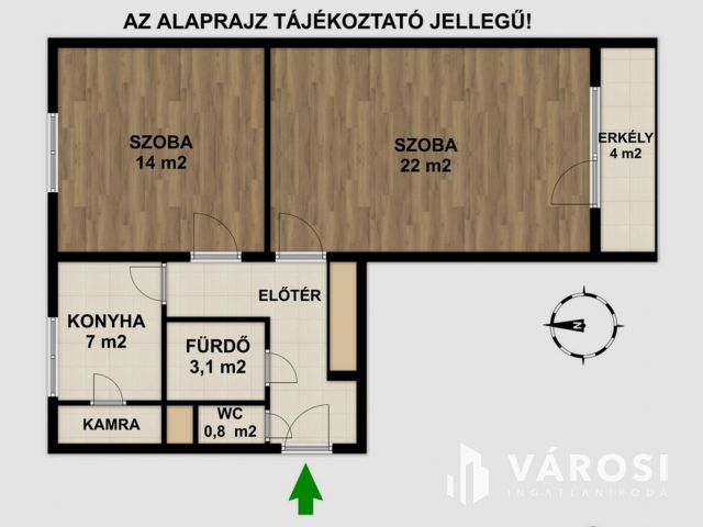 2 szobás erkélyes lakás saját kazánnal szigetelt tömbben!