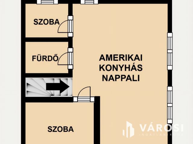 Második emeleti lakás az Aranyparton